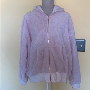 Pink fuzzy jacket